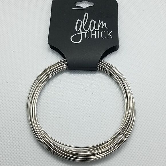 NWT Glam Chick Silver Bracelet - Picture 1 of 2